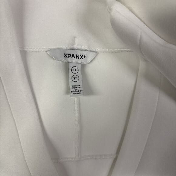 Spanx 50768R AirEssentials Powder White V-Neck Mini Dress Plus Size 1X - Picture 5 of 8